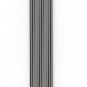 Grey Acoustic Wood Wall Panel Wide Slat Series 2 - 240x60cm