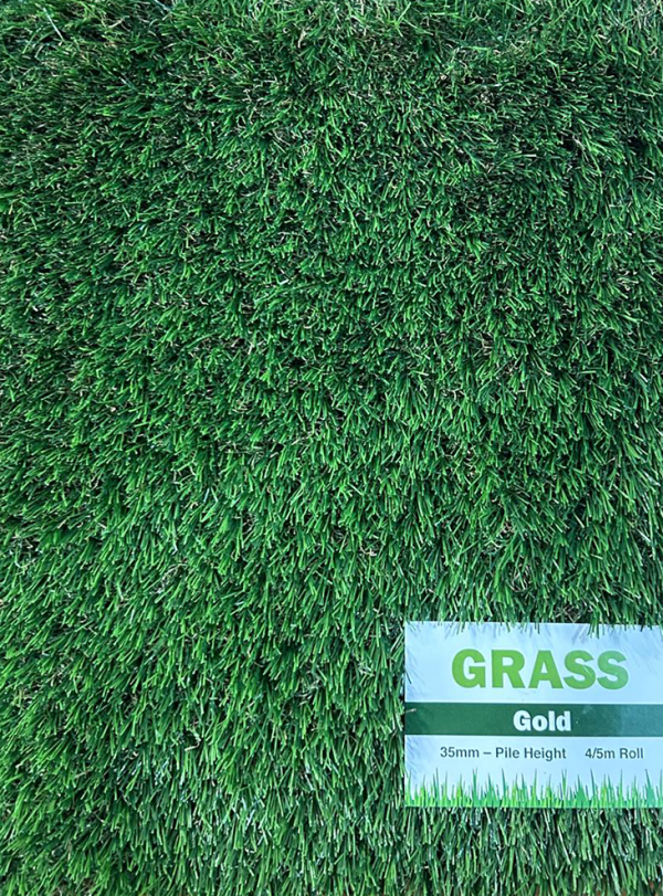 Gold Artificial Grass 38mm - 1m x 1m