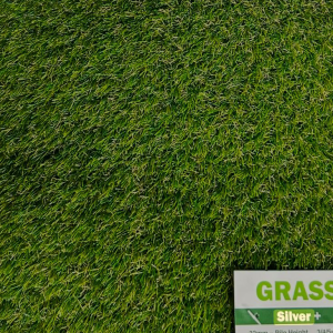 Silver Artificial Grass  32mm  - 1m x 1m