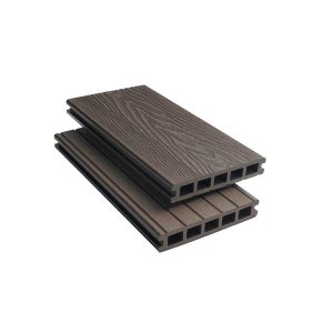 Chocolate Composite Woodgrain Decking Board 4.8m