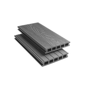 Grey Composite Woodgrain Decking Board 4.8m