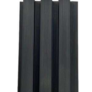 Composite Slatted Cladding Black