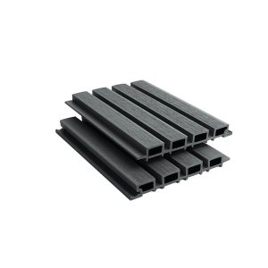 Composite Slatted Cladding Anthracite